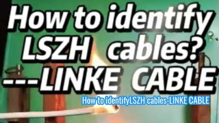 LSZH 케이블 식별 방법-LINKE CABLE