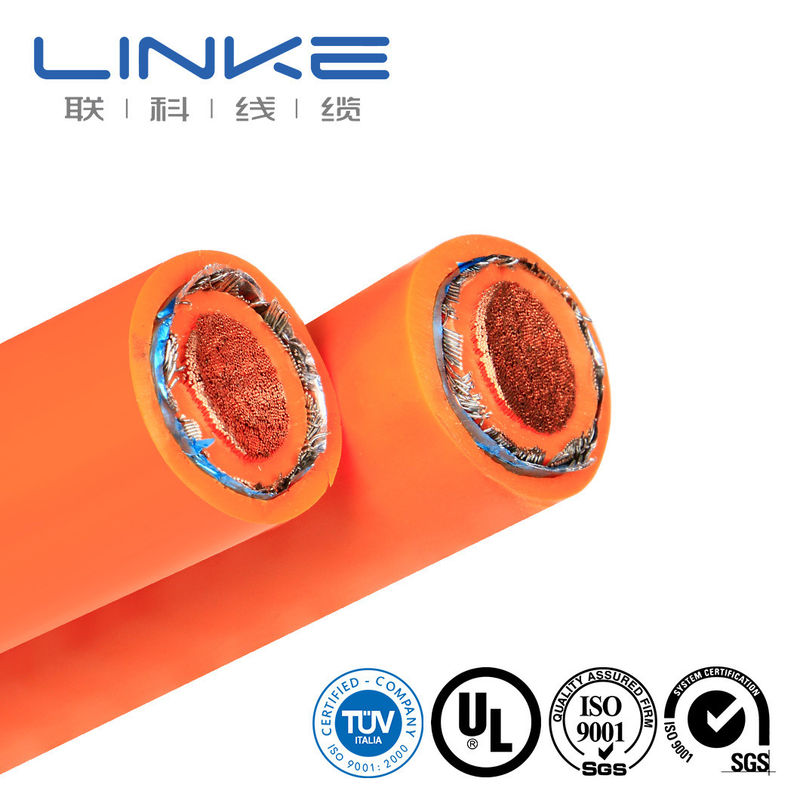 120mm2 전압 EV 케이블 와이어링 허리네스 실리콘 보호 케이블 및 패키지 크기