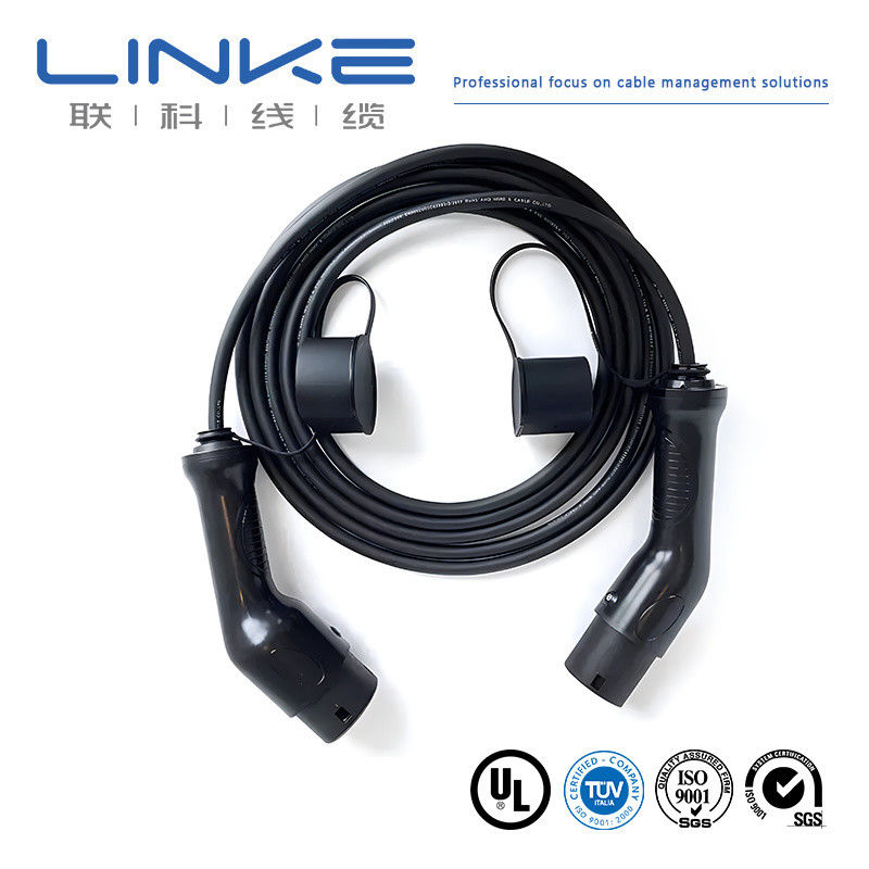 블랙 UL 62 32A 5p 2c*10AWG 1c*10AWG 3c*18AWG 구리 와이어와 함께 EV 충전 Eve 케이블