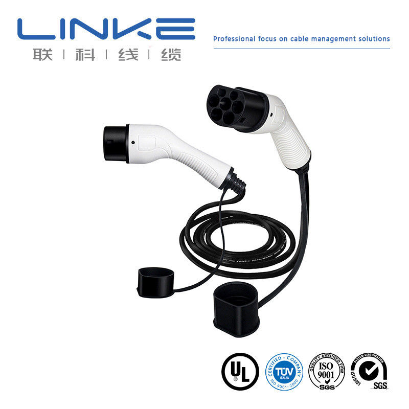 CE TUV 인증 및 완속 전기차 충전소용 베어 구리 도체 포함 IEC 62196-2 플러그 EV 충전 케이블