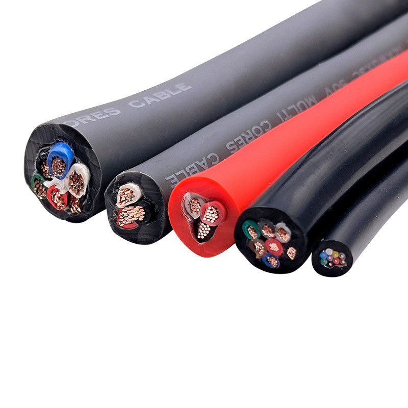 105도 AC 300/500V H05bz5-F / H07bz5-F 실리콘 자켓과 16A 등급 전류와 EV 충전 케이블