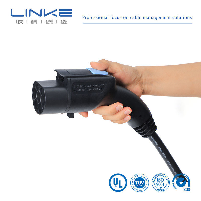 5m 전기 차량 충전 케이블 16A 32A TUV Sud 인증 AC 스테이션 연결 플러그