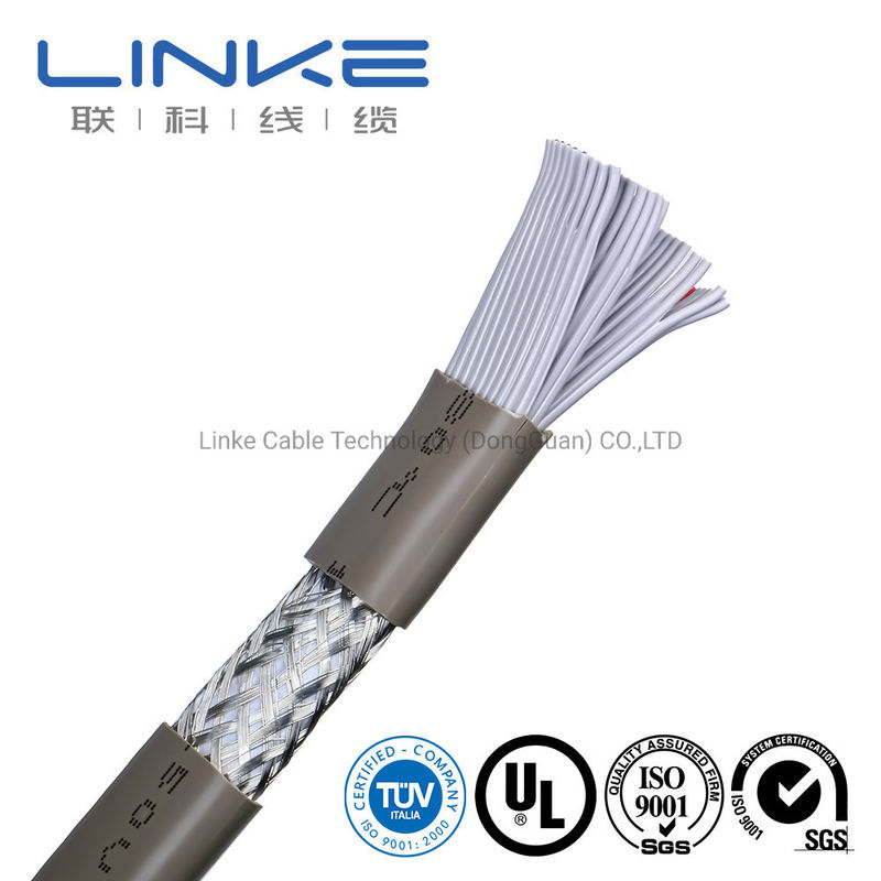 튀기 평면 UL 전기 전선 PVC 파이프 붕대 재료와 50 코어 28AWG