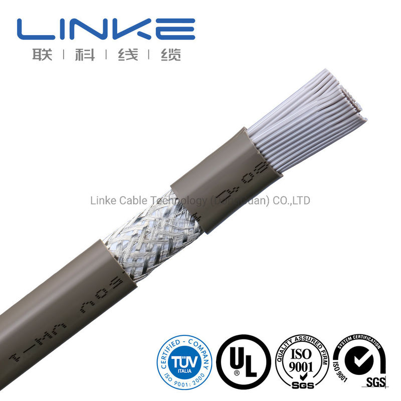 튀기 평면 UL 전기 전선 PVC 파이프 붕대 재료와 50 코어 28AWG
