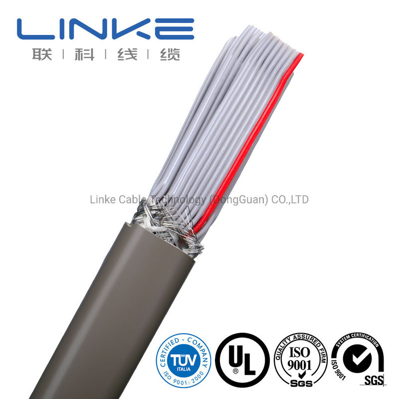 튀기 평면 UL 전기 전선 PVC 파이프 붕대 재료와 50 코어 28AWG