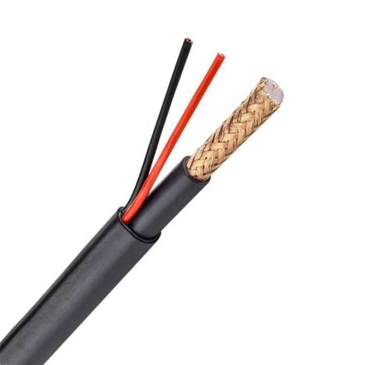 원선 CCTV 카메라 케이블 Rg59 2c 전원 OEM Rj59 보안 시스템에 대한 동축 케이블