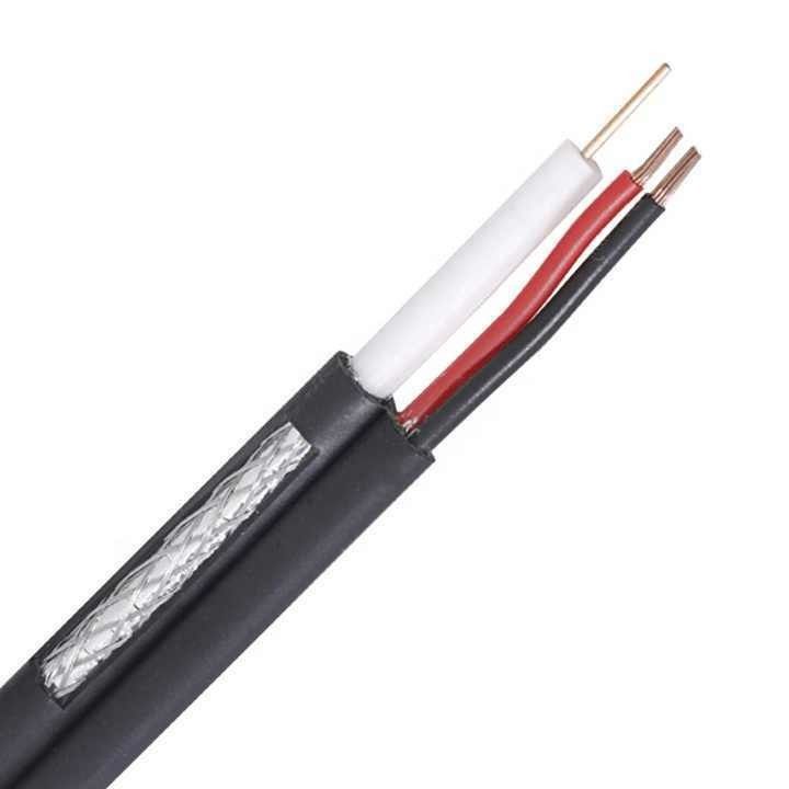 원선 CCTV 카메라 케이블 Rg59 2c 전원 OEM Rj59 보안 시스템에 대한 동축 케이블