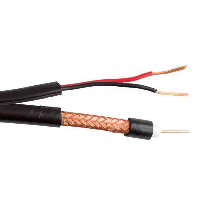 원선 CCTV 카메라 케이블 Rg59 2c 전원 OEM Rj59 보안 시스템에 대한 동축 케이블