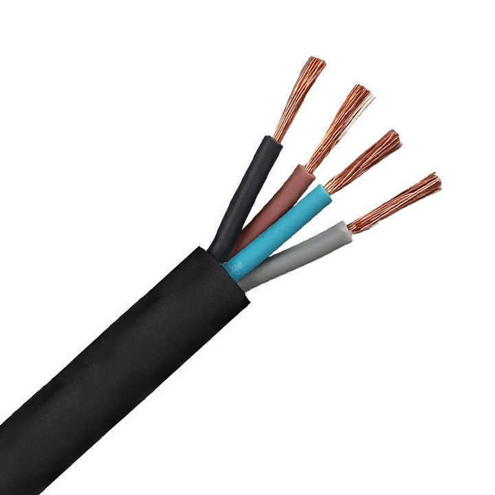 부드러운 성능을 위해 지하 PVC 고무 코팅 유연 0.5mm2 전기 케이블