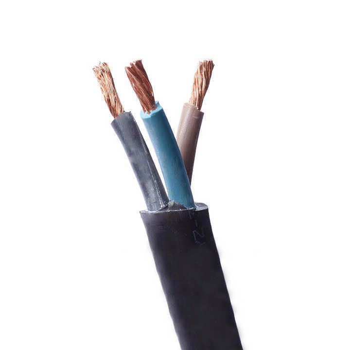부드러운 성능을 위해 지하 PVC 고무 코팅 유연 0.5mm2 전기 케이블