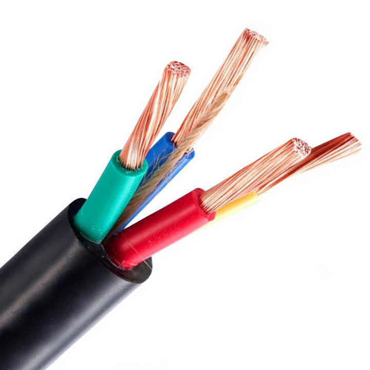 부드러운 성능을 위해 지하 PVC 고무 코팅 유연 0.5mm2 전기 케이블