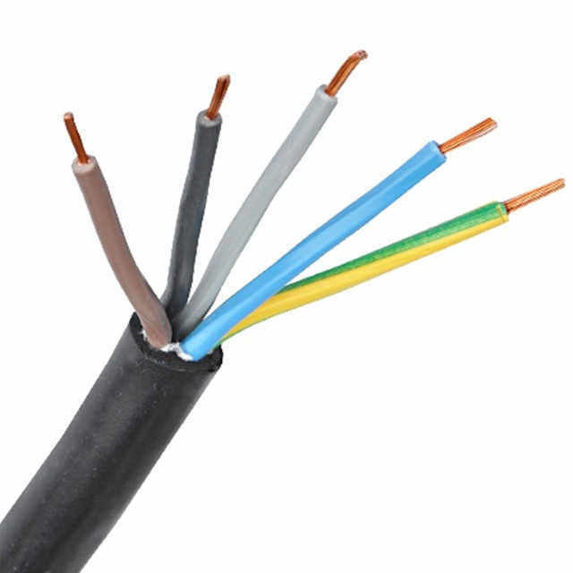 3X2.5mm 잠수 펌프 16mm 4 코어 유연 불에 저항 4G 1.5mm2 고무 수중 방수 UTP 케이블