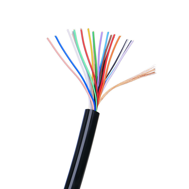 보호된 멀티 코어 제어 케이블 26AWG 28AWG 4 코어 구리 PVC 재킷 신호 케이블