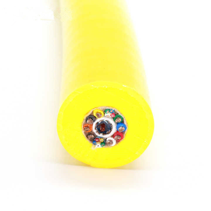 PUR 폼 껍질 소재로 가벼운 수중 ROV 수중 구리 코어 케이블