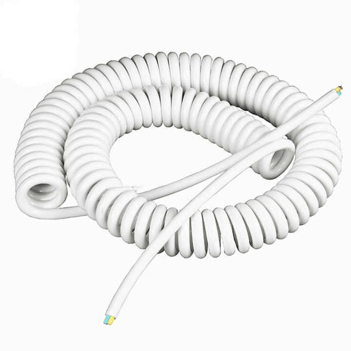 산업용 제어 케이블, 염료 된 구리 와이어 및 PVC/PE/PP/PU/TPE 단열 스프링 라인