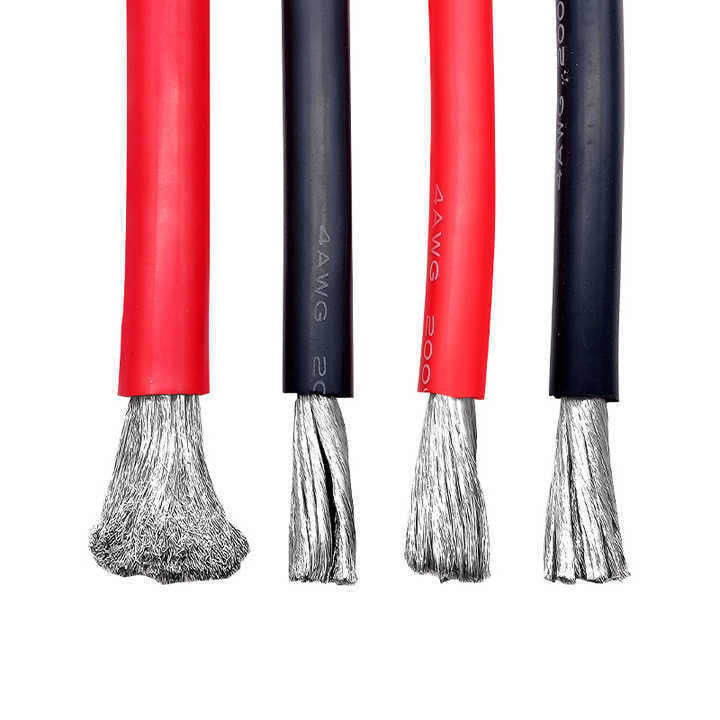 오버헤드 18AWG 고온 유연한 부드러운 실리콘 전기 와이어 불 retardant 새로운 에너지 리?? 배터리 사용