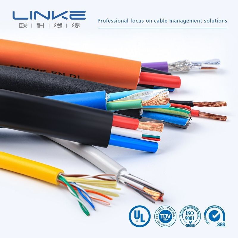 부드러운 구리 와이어 PVC 단열 산업 제어 케이블 60227 IEC 52 53rvv 다핵 제어 케이블