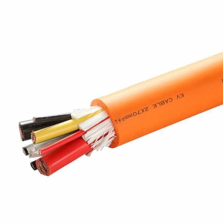 단일 코어 보호형 전기 자동차 전선 EV 케이블 6AWG 14AWG 에너지 고전압 전선 실리콘 고무 자켓