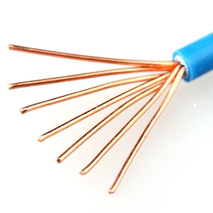 융통형 전기 케이블 와이어 450/750V 순수 구리 선도자를 가진 단일 또는 멀티 코어