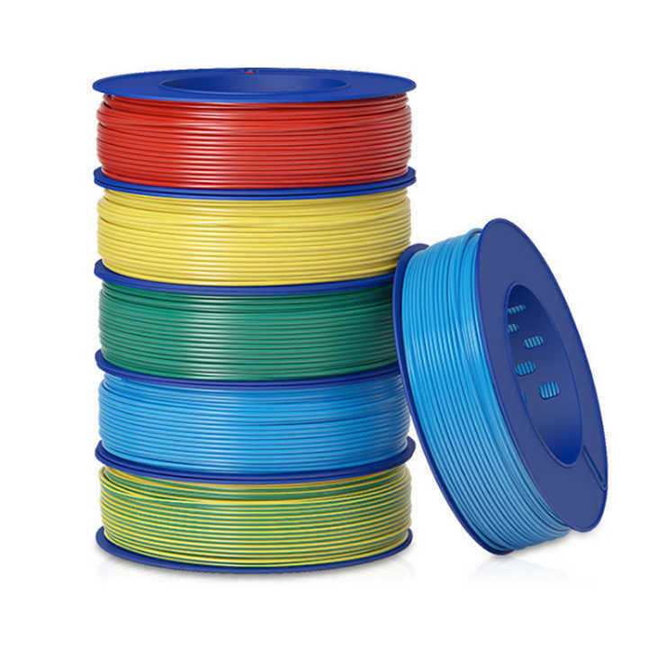 PVC 껍질 1.5mm 2.5mm 6mm 20mm 유연한 집 전선 구리 전기 전선 및 케이블