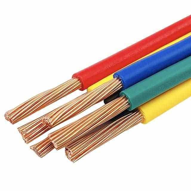 PVC 껍질 1.5mm 2.5mm 6mm 20mm 유연한 집 전선 구리 전기 전선 및 케이블