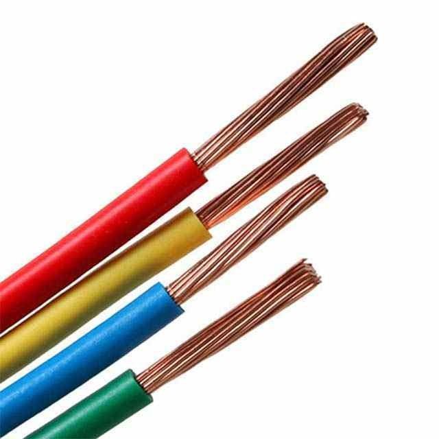 PVC 껍질 1.5mm 2.5mm 6mm 20mm 유연한 집 전선 구리 전기 전선 및 케이블
