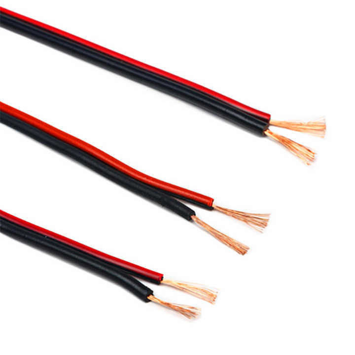 UL2468 PVC 단열 구리 스피커 와이어 2 코어 유연 케이블