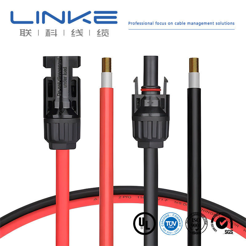 저중압 10AWG PVC 자켓 태양 전지 케이블 자동차 태양광 에너지 저장