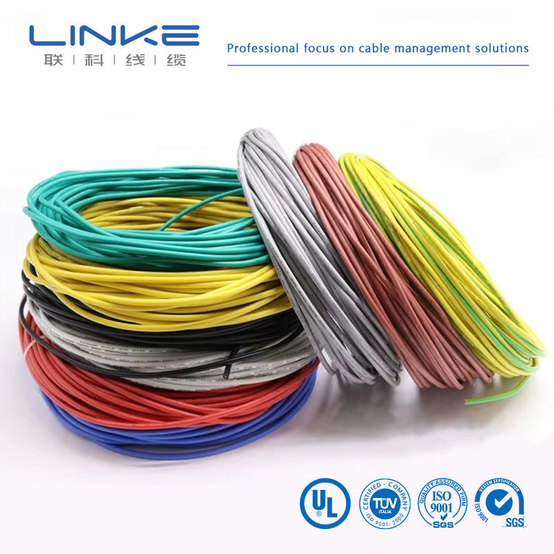UL3135 실리콘 고무 와이어 30 28 26 24 22 20 18 16 14 12 10 AWG 단열 부드러운 구리 전자 LED 램프 조명 케이블