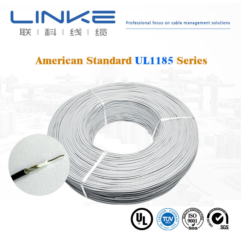 Awm 1185 주석 도금 연선 18AWG 20AWG 단심 차폐선 UL1185 차폐 신호 케이블